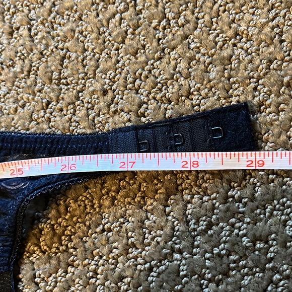 Black with Floral Embroidery Garter Belt - Picture 7 of 11